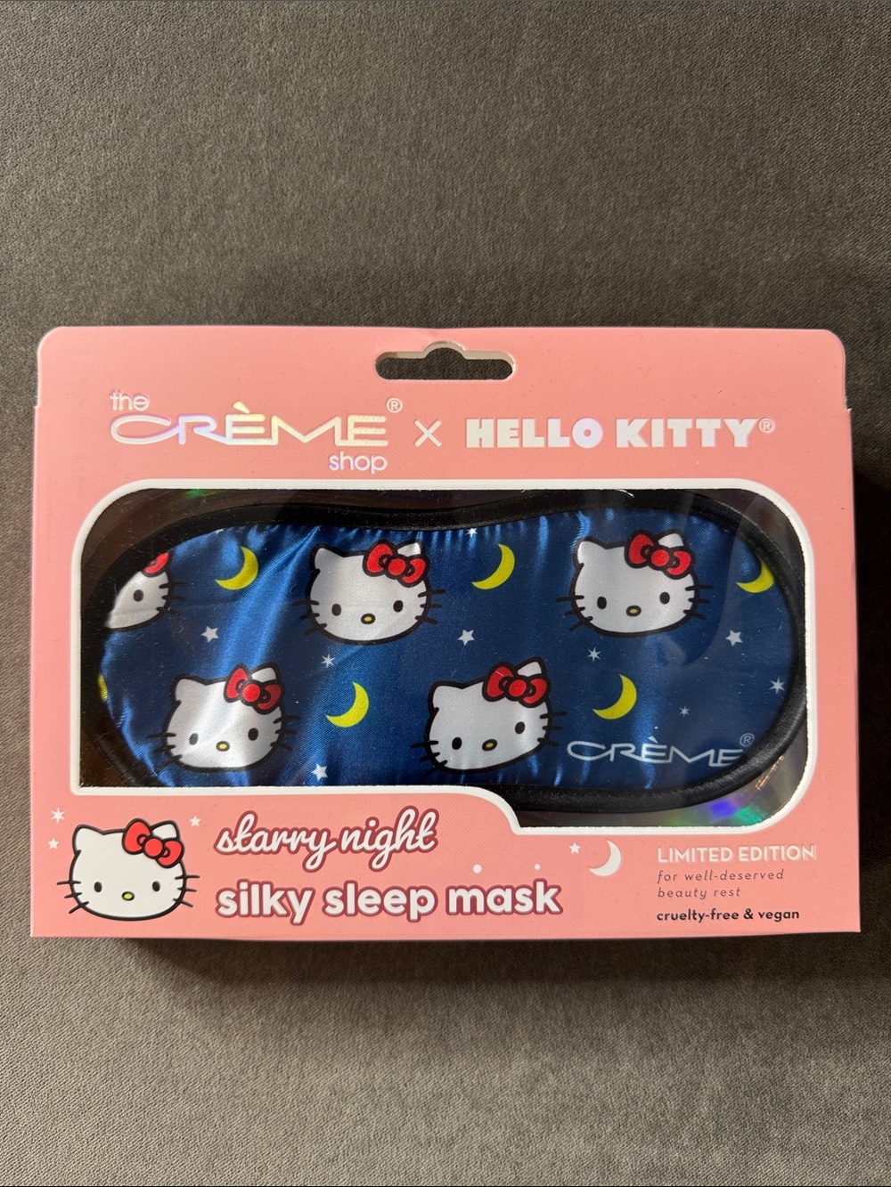 The Crème Shop x Hello Kitty Blue Starry Night Silky Sleep Mask Limited Edition